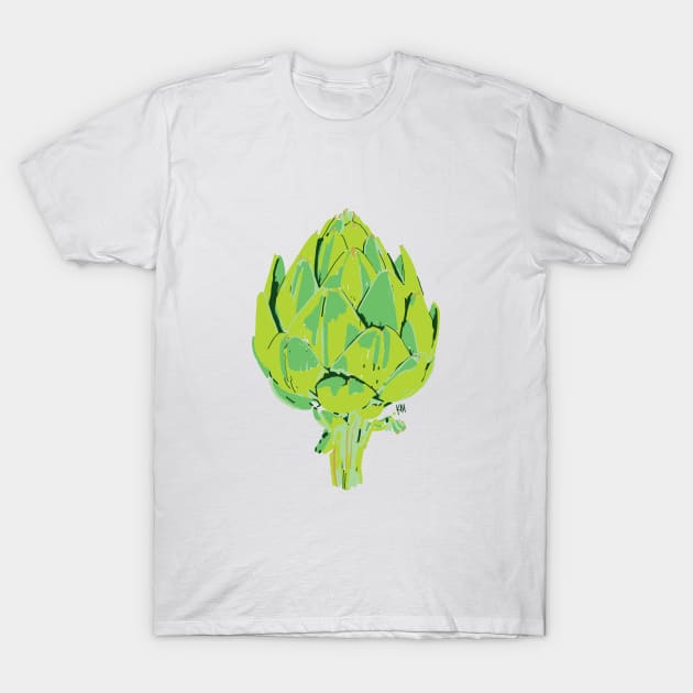 Artichoke whole impressionism T-Shirt by Katherine Montalto